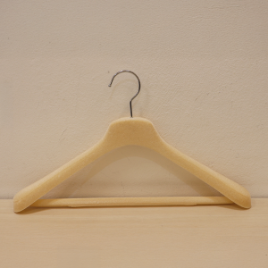 Cabide Terno Veludo Bege