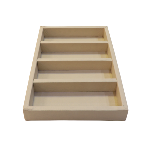 Bandeja p/ óculos 20X30x3 Corino Bege