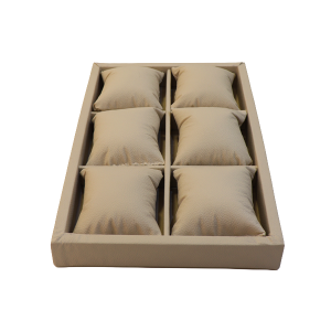 Bandeja p/ relógio 20x30x3 Corino Bege