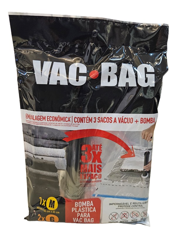 Conj. Plast Vac Bag 1 M/ 2 G+ Bomba Grátis - OR56200