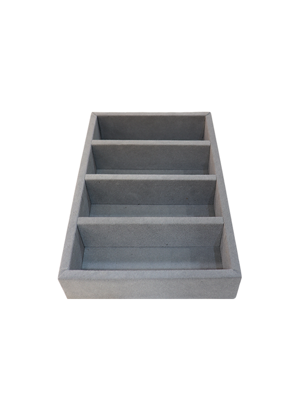 Caixa p/óculos 20X30X6 c/4 divisórias