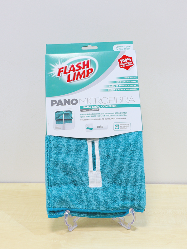 Pano microfibra p/chão c/furo FLP6735